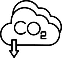 Co2 Line Icon vector