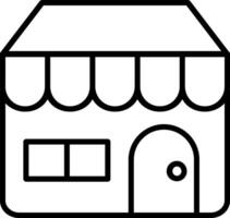 Find A Store Line Icon vector