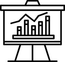 Business Graph Line Icon vector