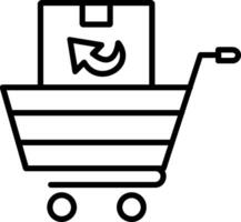 Purchase Return LineIcon vector