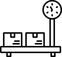 Platform Scale LineIcon vector