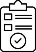 Check In LineIcon vector