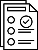 Goods Verification LineIcon vector