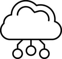 Digital Cloud Icons Design vector