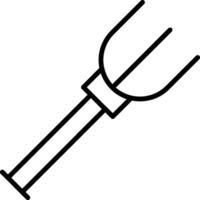 Fork Line Icon vector