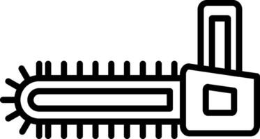 Chainsaw Line Icon vector