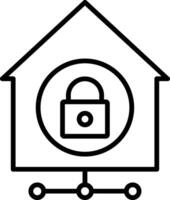 Home Network Security Icons Design vector