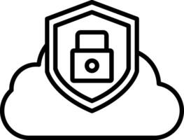 Cloud Security Icons Design vector