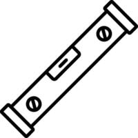 Spirit Level Line Icon vector