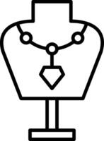 Mannequin Line Icon vector