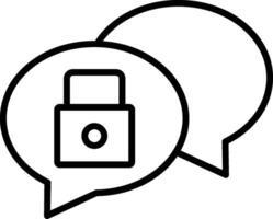 Chat Security Icons Design vector