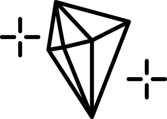 Gemstone Line Icon