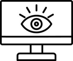 Monitoring Icons Design vector