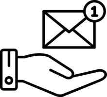 Email Line Icon vector