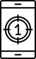 Countdown Line Icon vector