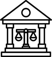 Court Line Icon vector