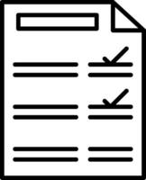 Checklist Line Icon vector