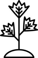 Parsley Line Icon vector