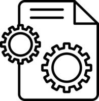 Settings Line Icon vector