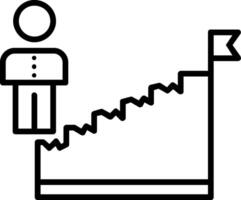 Career LadderLine Icon vector