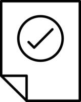 Check Line Icon vector