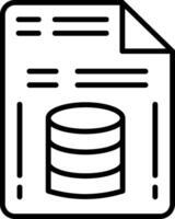 Data Line Icon vector