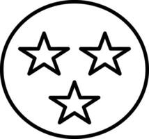 Stars Line Icon vector