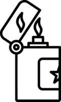 Lighter Line Icon vector