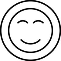 Smile Line Icon vector