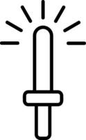 Light Stick Line Icon vector