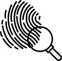 Evidence Line Icon vector