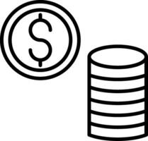 Money Line Icon vector