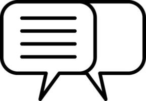 Dialog Line Icon vector