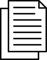 Document Line Icon vector