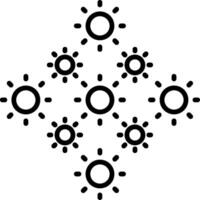 Lights Line Icon vector