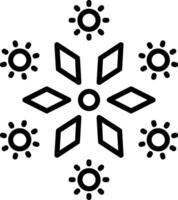 Firework Line Icon vector