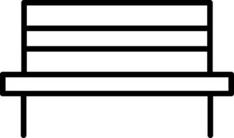 Bench Line Icon vector