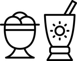 Sorbet Line Icon vector