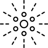 Firework Line Icon vector
