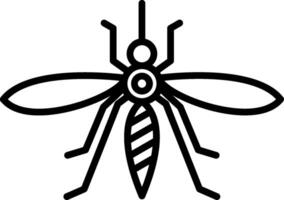 Mosquito Line Icon vector