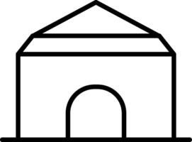 Canopy Line Icon vector