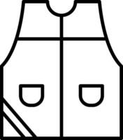 Sleeveless Line Icon vector