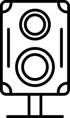 Speakers Line Icon