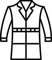 Coat Line Icon vector