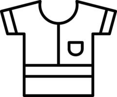 Shirt Line Icon vector