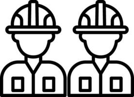 Worker Line Icon vector