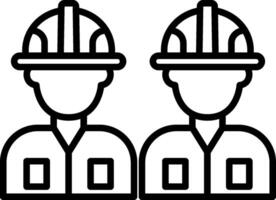 Worker Line Icon vector