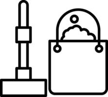 Cleaning Line Icon vector