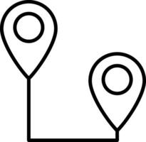 Map Line Icon vector