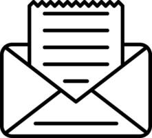 Envelope Line Icon vector